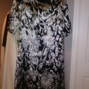 Lela Rose. Dress Size 14 Black/ Gray/Silver